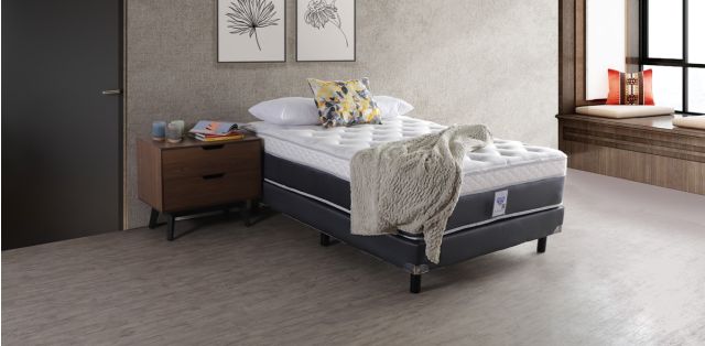 Colchón y Box Spring Air King Size Marsala