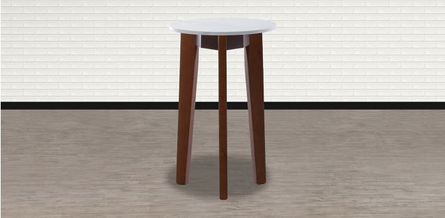 Mesa Redonda Nido Aren 39 cm Blanco