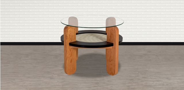 Mesa Lateral Redonda Osaka By Alan Soria Negro